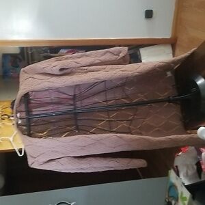 Brown mid calf cardigan